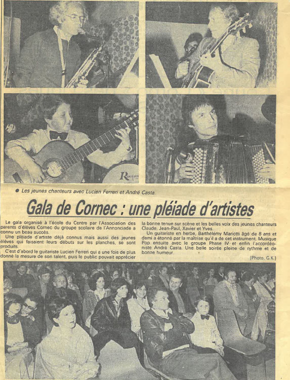 Article Nice-Matin - Gala de Cornec